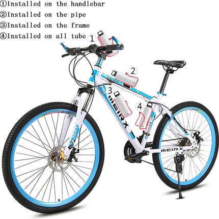 1Pack Lightweight Aluminum Alloy Cycling Bicycle Water Bottle Cage Holder Bracket for Outdoor Activities (Red), Bike Accessories.