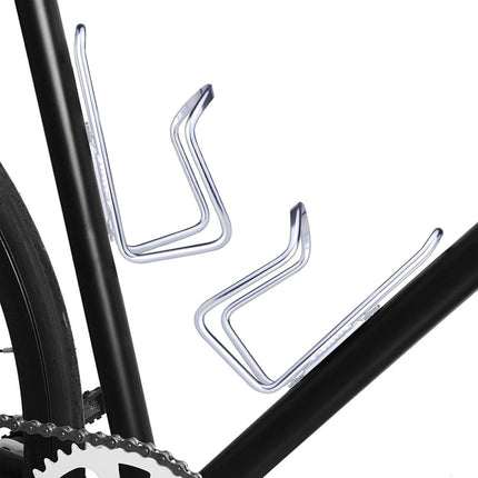 1Pack Lightweight Aluminum Alloy Cycling Bicycle Water Bottle Cage Holder Bracket for Outdoor Activities (Silver), Bike Accessories.