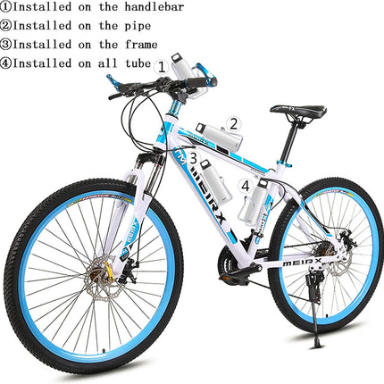 1Pack Lightweight Aluminum Alloy Cycling Bicycle Water Bottle Cage Holder Bracket for Outdoor Activities (Silver), Bike Accessories.