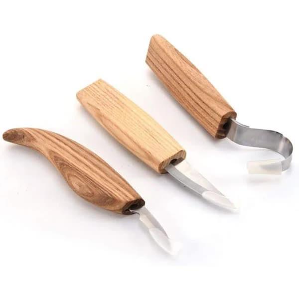 Wood Carving Tool Set - 3-in-1 Wood Carving Set - Includes Hook Chisel, Wood Carving Chisel, and Chopping Chisel.