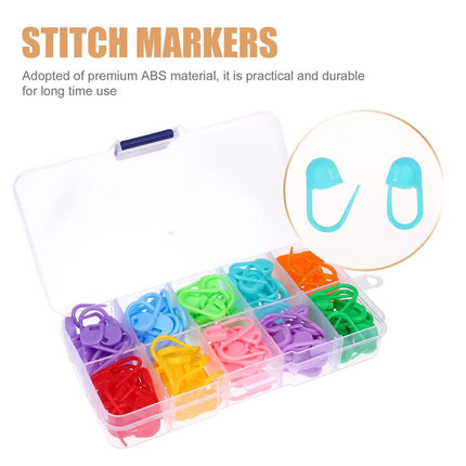 130-piece stitch markers - multifunctional - knitting markers - crochet clips.