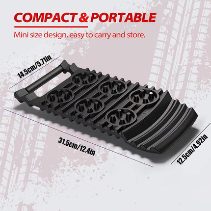 Off-Road Traction Plates | Pack of 2 - Portable emergency tool for extra grip on snow, ice, mud, and sand, suitable for cars, SUVs, ATVs, UTVs, and motorcycles..