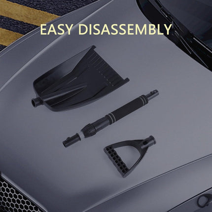 Folding Snow Shovel - Large Capacity | Lightweight & Portable - Wide Snow Clearing Range with Ergonomic D-Shaped Handle and Aluminum Blade - Snow Shovel for Outdoor, Car, Garden, Camping, Driveway（Blue）.