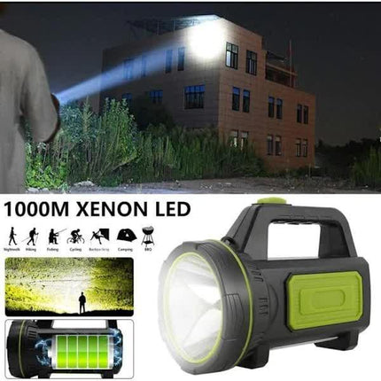 Ultra Powerful LED Flashlight 135000 Lumen USB Rechargeable 6000mAh Waterproof With Side Light for Emergency Hiking Camping Hunting.