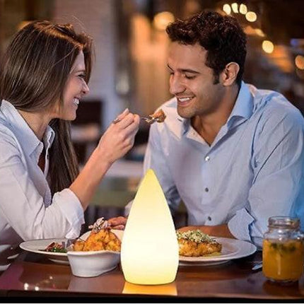 Rechargeable LED Sauna Lamp Wireless Dimmable with Remote Control 16 RGB Colors IP54 Waterproof White Outdoor Table Lamp for Bedside-TL.