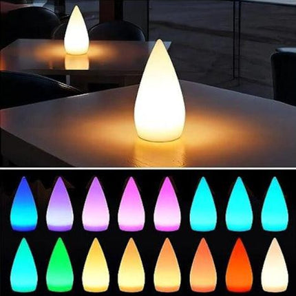 Rechargeable LED Sauna Lamp Wireless Dimmable with Remote Control 16 RGB Colors IP54 Waterproof White Outdoor Table Lamp for Bedside-TL.