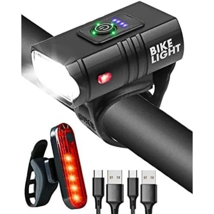 Bicycle Light, 1600 Lumens Ultra-Bright Bicycle Headlight, 6 Lighting Modes + 4 Flash Modes, USB Rechargeable, Waterproof IPX5 Bicycle Light