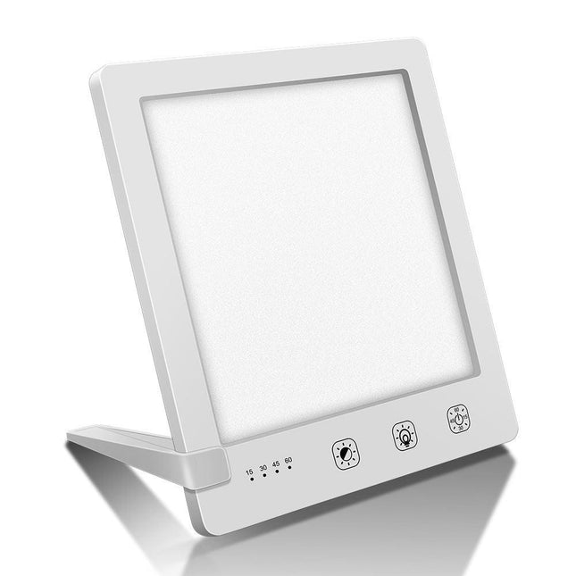 Light Therapy Lamp 12000 Lux UV-Free LED Adjustable Brightness Color Temperature Timer Touch Control Memory Function Compact for Home.