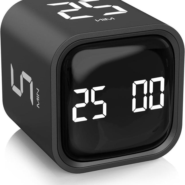 Pomodoro Timer 25/5/10 Min Desk Timer Vibration Volume Adjustable Productivity Clock.
