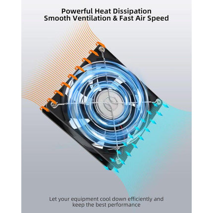 120mm 12V PC Case Fan - Adjustable Wind Speed, AC 220V - 240V Fan, 2750RPM, Laptop PC Fan for TV, Radio, Router.