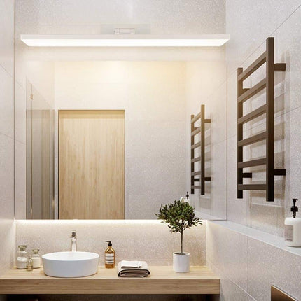 Wall light LED for mirror, wall light 40 cm for bathroom, wardrobe and toilet(Silver).