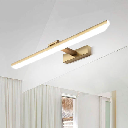 Wall light LED for mirror, adjustable wall light 40-50 cm for bathroom, wardrobe and toilet(gold).