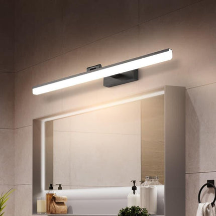 Wall light LED for mirror, wall light 40 cm for bathroom, wardrobe and toilet(Black).