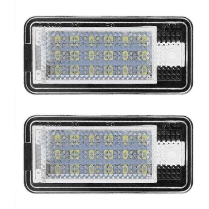 2pcs Car LED Number HOP-LPL0114 License Plate Lamp Bulb Kit for Audi A3 S3 A4 S4 B6 B7 A6 C6 S6.
