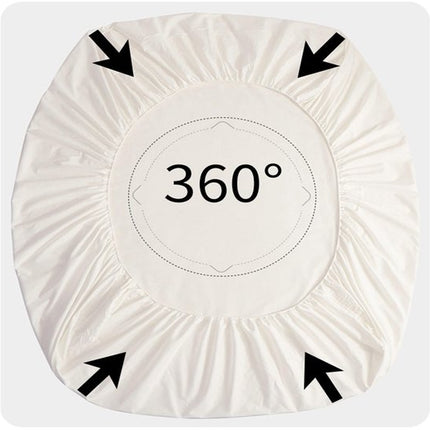 Mattress protector - Mattress cover - Elastic band - Washable - Elastic fit Mattress protector - For small double to king-size beds (White, 198x203cm).
