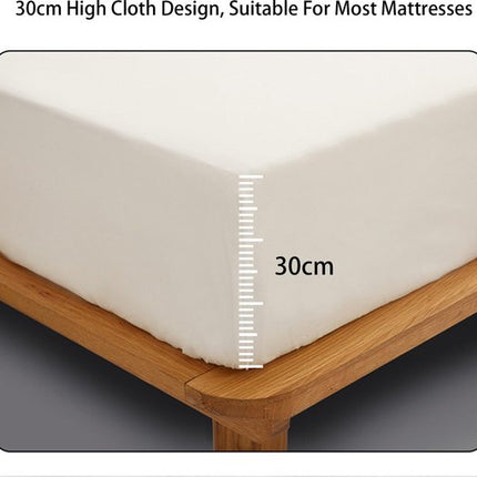 Mattress Protector - Mattress Cover - Elastic Band - Washable - Elastic Mattress Protector - for Small Double Beds (White - 200x200cm).