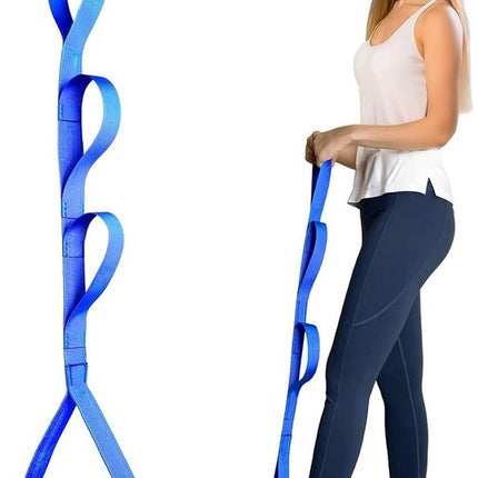 42 Inch Leg Raiser - Suitable for post-hip replacement and post-knee surgery - Leg Raiser Strap - Convenient for getting in and out of bed, car, couch, and wheelchair（Blue）.