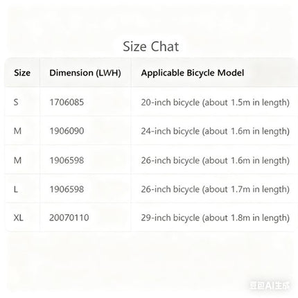 Bicycle cover - bicycle cover for 1 bicycle waterproof - Mountain bike cover - Rainproof - Dustproof - Sun-resistant - Dustproof - Waterproof - Sunshade - Cover fabric - Black - S.