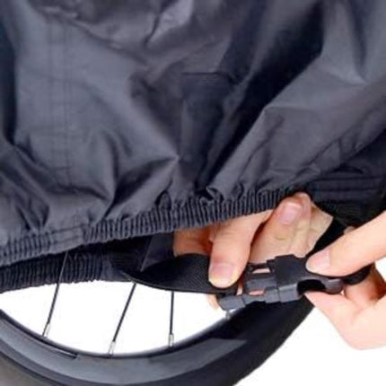 Bicycle cover - bicycle cover for 1 bicycle waterproof - Mountain bike cover - Rainproof - Dustproof - Sun-resistant - Dustproof - Waterproof - Sunshade - Cover fabric - Black - S.