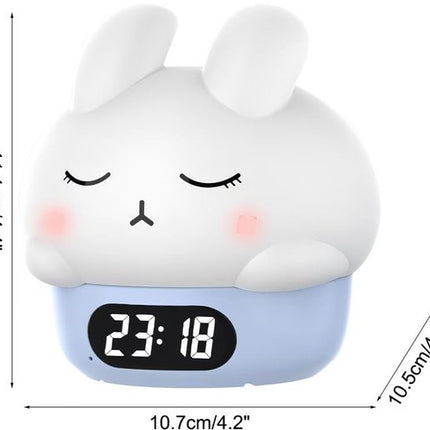 Children's night light - table lamp for bedroom - cute rabbit shape - cartoon bedside lamp - baby night light (blue).