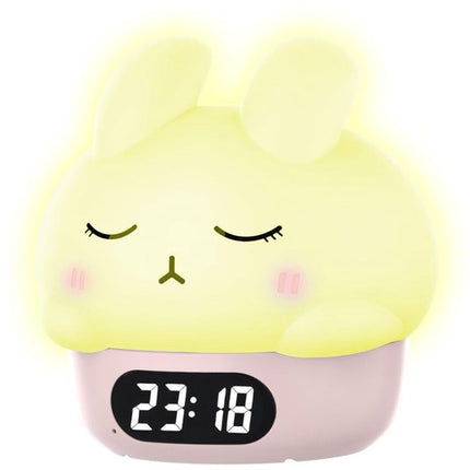 Children's night light - table lamp for bedroom - cute rabbit shape - cartoon bedside lamp - baby night light (pink).