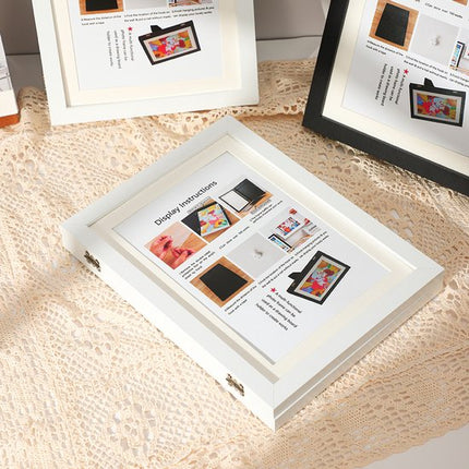 Interchangeable frame - children's drawing - Interchangeable frame A4 - Children's artwork - children's drawings interchangeable frame - Photo frame Poster frame Wall frame - Gift - White.