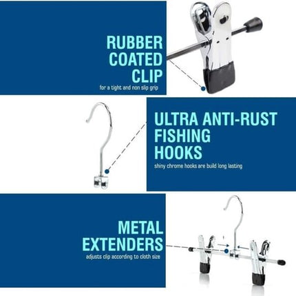 Hanger Clips - 20 pieces - Sock Clips - Clothing Clips & Towel Clips.