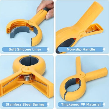 Large Clothes Pegs - 8-Pack Towel Clips - Suitable for Sunbeds, Swimming Pools and Cruise Ships.
