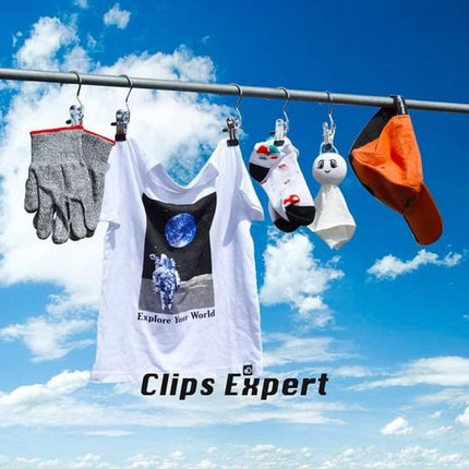 Small hanger - suitable for hanging small items - sock clips - towel clips (10 pieces).