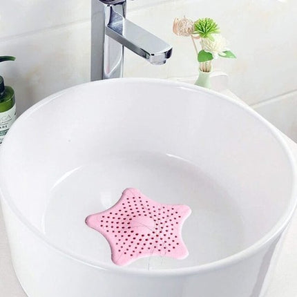 Filter 5-pack - Silicone hair filter for bathtub drain - Drain cover with strong suction cup - Anti-clogging sink strainer.