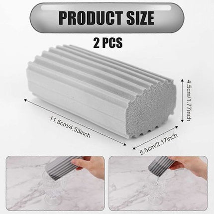 Dust Removal Sponges - Double-Sided Sponges for Wet Cleaning - Dust Removal Cloths - Reusable Sponges for Wet Cleaning - 2-Pack.