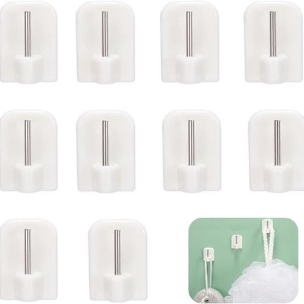 Self-adhesive key hooks - 10 pieces.