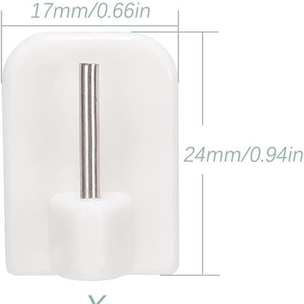 Self-adhesive key hooks - 10 pieces.