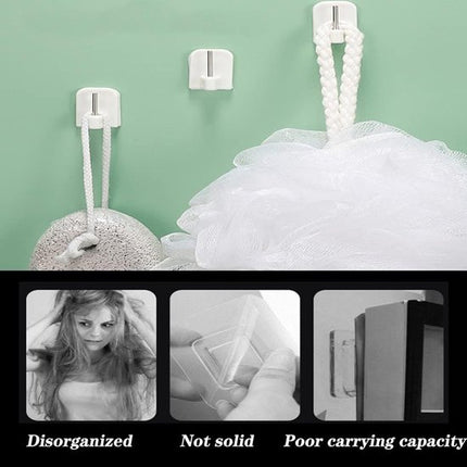 Self-adhesive key hooks - 10 pieces.