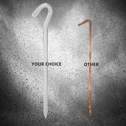 Tent peg - 8 cm / 7 inch - Metal aluminum awning peg - Camping peg Tent anchor - Silver.