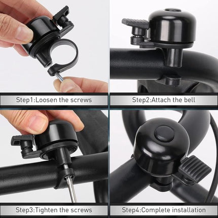 Bicycle Bell - Mountain Bike Vintage Mini Bicycle Bell - Loud - Anti-MTB Racing Bike Bell - Suitable for Children and Adults.