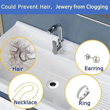 Bathroom Drain Filters - For 1.2-1.6 Inch Drain Holes - Small 1 Inch Conical Stainless Steel Filter - Pack of 4.