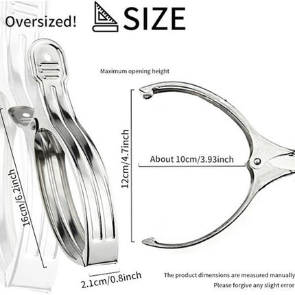 Clothes pegs - Open windproof clips - Clothes pegs - Sock racks - Quilt drying clips - 8 pieces.