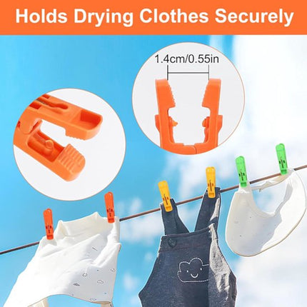 Clothes pegs - Strong clothes pegs - Strong clamp clothes pegs - 40 pieces.