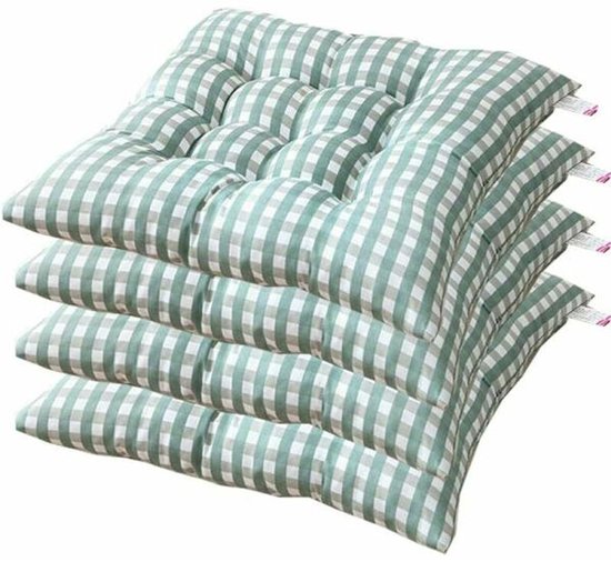 Chair cushions - 40x40cm - Pack of 4 (Green).