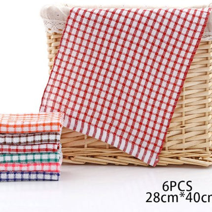 Tea towels - Cotton kitchen towels - Absorbent clean - Tea towels - Kitchen - 6-pack.