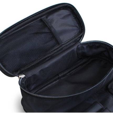 Makeup Bag - Professional Foldable Travel Brush Bag - For Makeup Brushes - Black.