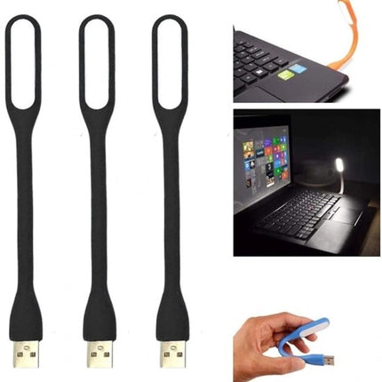 Mini USB LED Lamp - USB Laptop Lamp - Black 3-Pack.