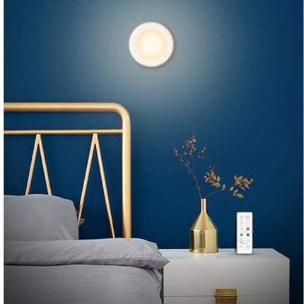 LED spotlight set - 6 stylish lights with dimming function and 2 practical remote controls - Night lights with colour change - Lights with remote controls - Suitable for kitchens, bedrooms, etc..