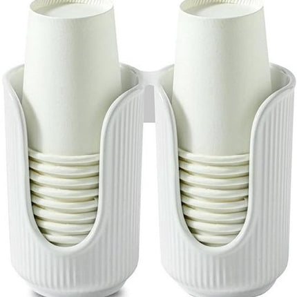Ceramic countertop cup holder - Bathroom cup holder - Small countertop accessory - For sinks, bathrooms, kitchens and dining rooms.