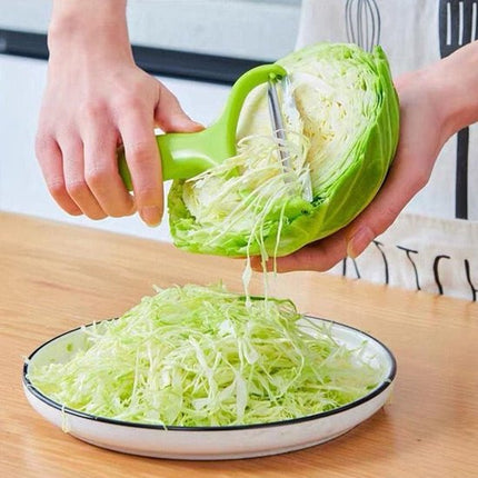 Green vegetable grater - vegetable cutter cabbage grater - stainless steel fruit and vegetable peeler cabbage grater - kitchen essential family restaurant 18*12cm.