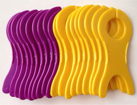 Crochet Hook - Large Spool for Knitting and Sewing - Handmade, 1 Set of 20 - Random Colors - 10x4.8 cm.