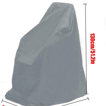 Waterproof Wheelchair Cover - Oxford Fabric Wheelchair Cover, Mobile Vehicle Cover, Wheelchair Storage Protector - UV Protection, Dust Protection, Outdoor Rain Cover - Gray - 115x75x130cm.