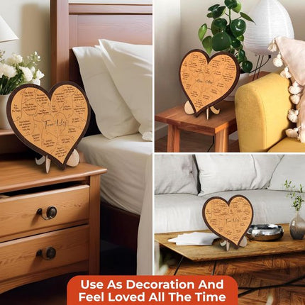 Heart-shaped puzzle - a wooden gift for a first anniversary - perfect for a boyfriend/girlfriend or husband/wife..