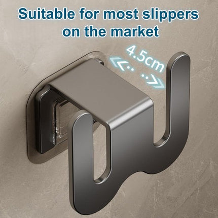 Set of 2 Self-Adhesive Shoe Racks - Space-Saving Storage Shelves - Suitable for bathrooms, bedrooms and RVs; perfect for storing slippers and sneakers（White）.
